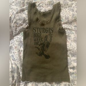 Brandy Melville lace trim tank